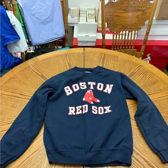 Stitches Navy Boston Red Sox Blue Sweatshirt - Picture 1 of 3